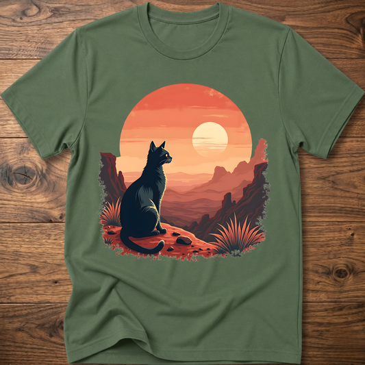 Martian Retro Cat T-Shirt