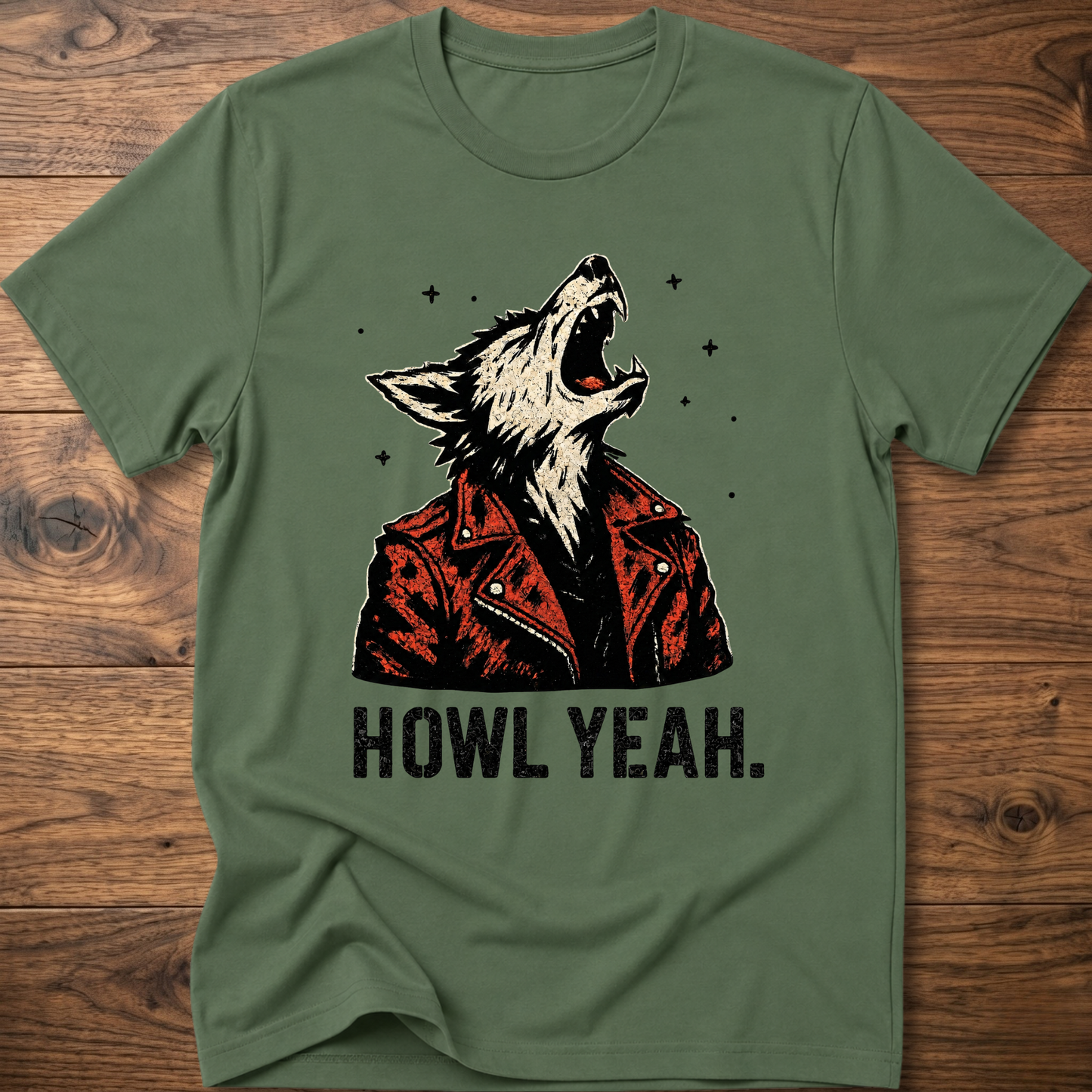 Howl Yeah Rockstar Wolf T-Shirt