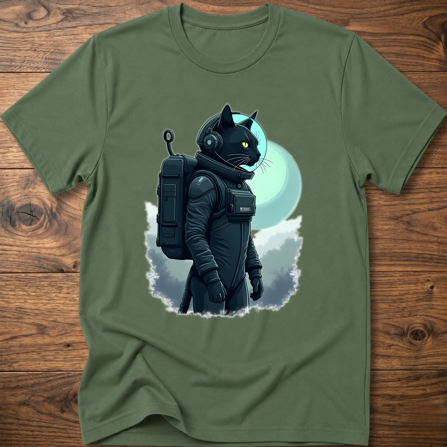 Dark Astro Cat T-Shirt