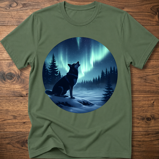 Dark Aurora Dog T-Shirt