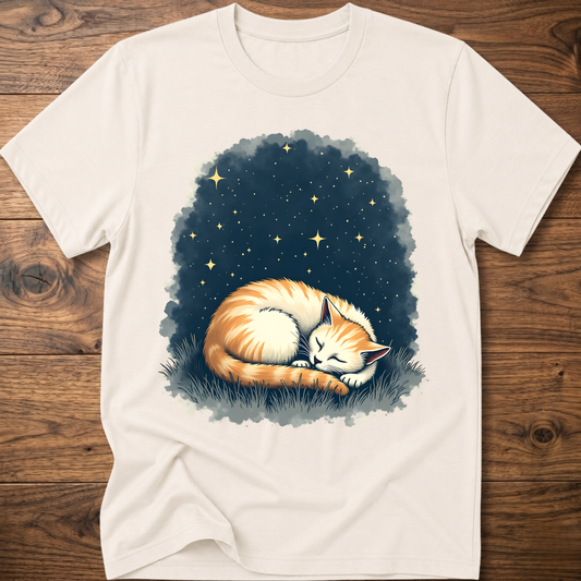 Starlit Vintage Cat T-Shirt