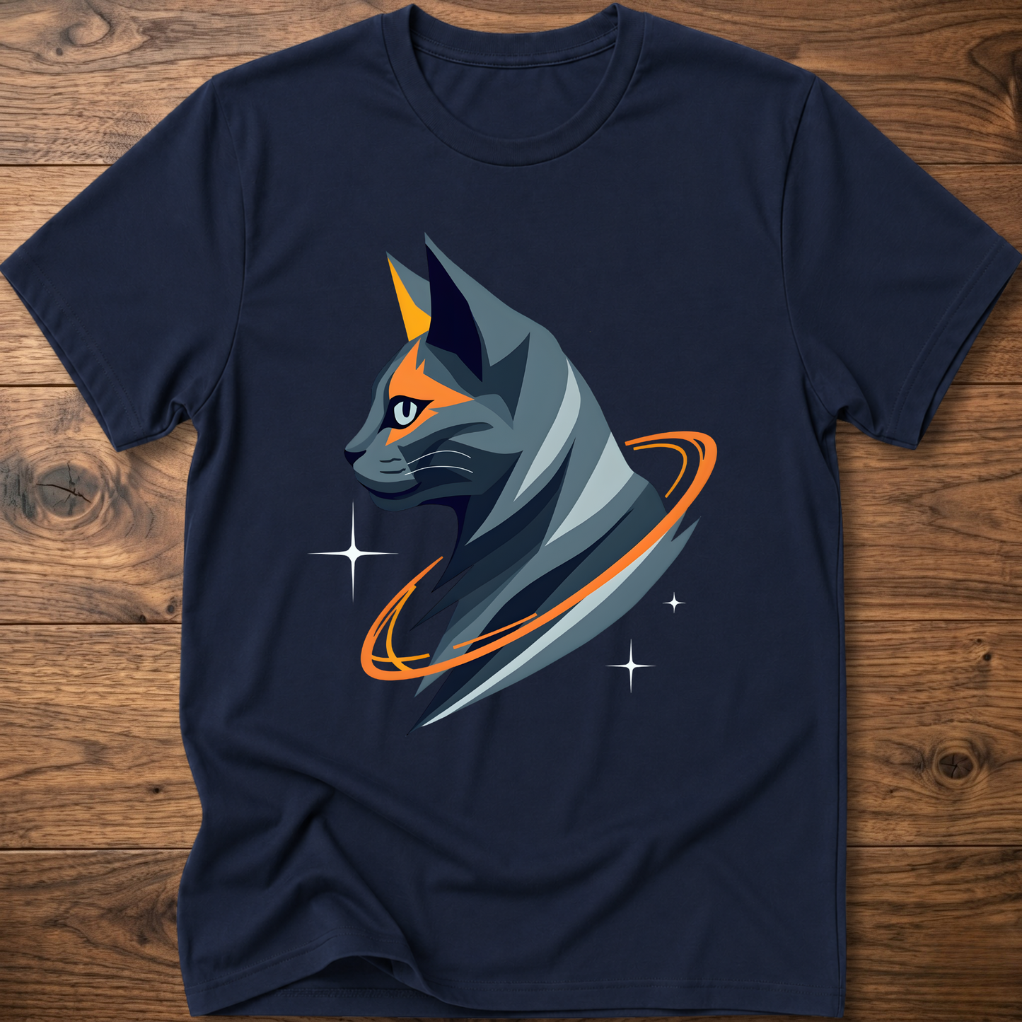 Astro Geometric Cat T-Shirt