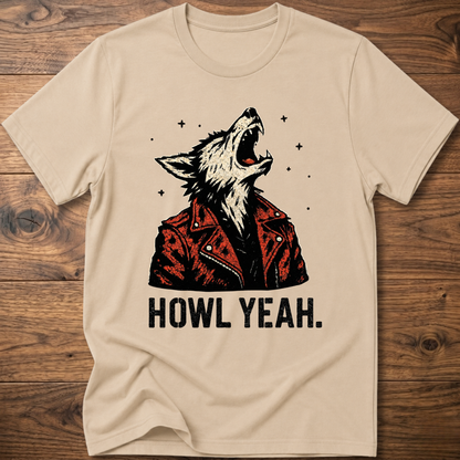 Howl Yeah Rockstar Wolf T-Shirt
