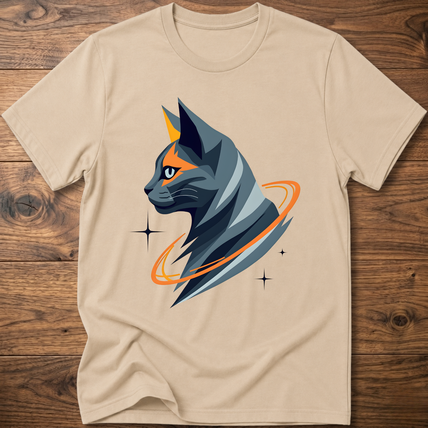 Astro Geometric Cat T-Shirt