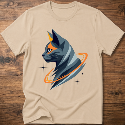 Astro Geometric Cat T-Shirt
