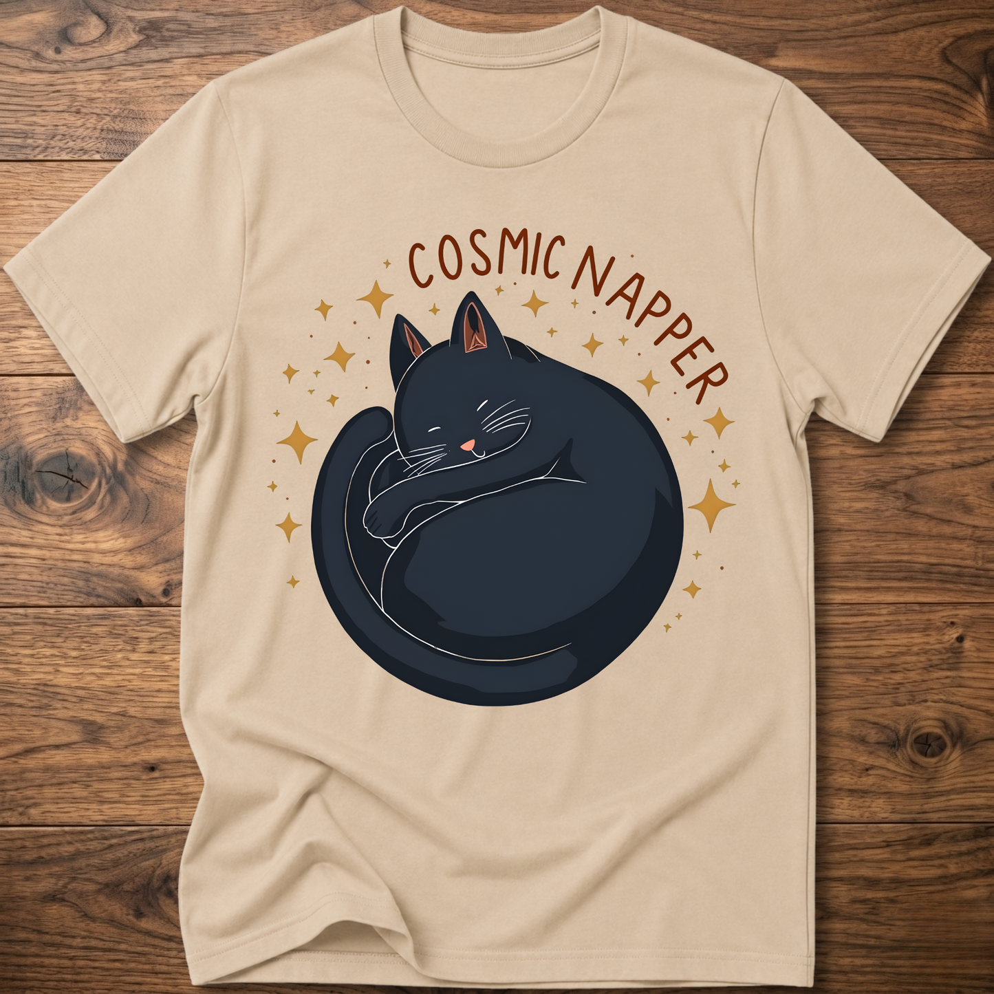 Cosmic Napper Cat T-Shirt