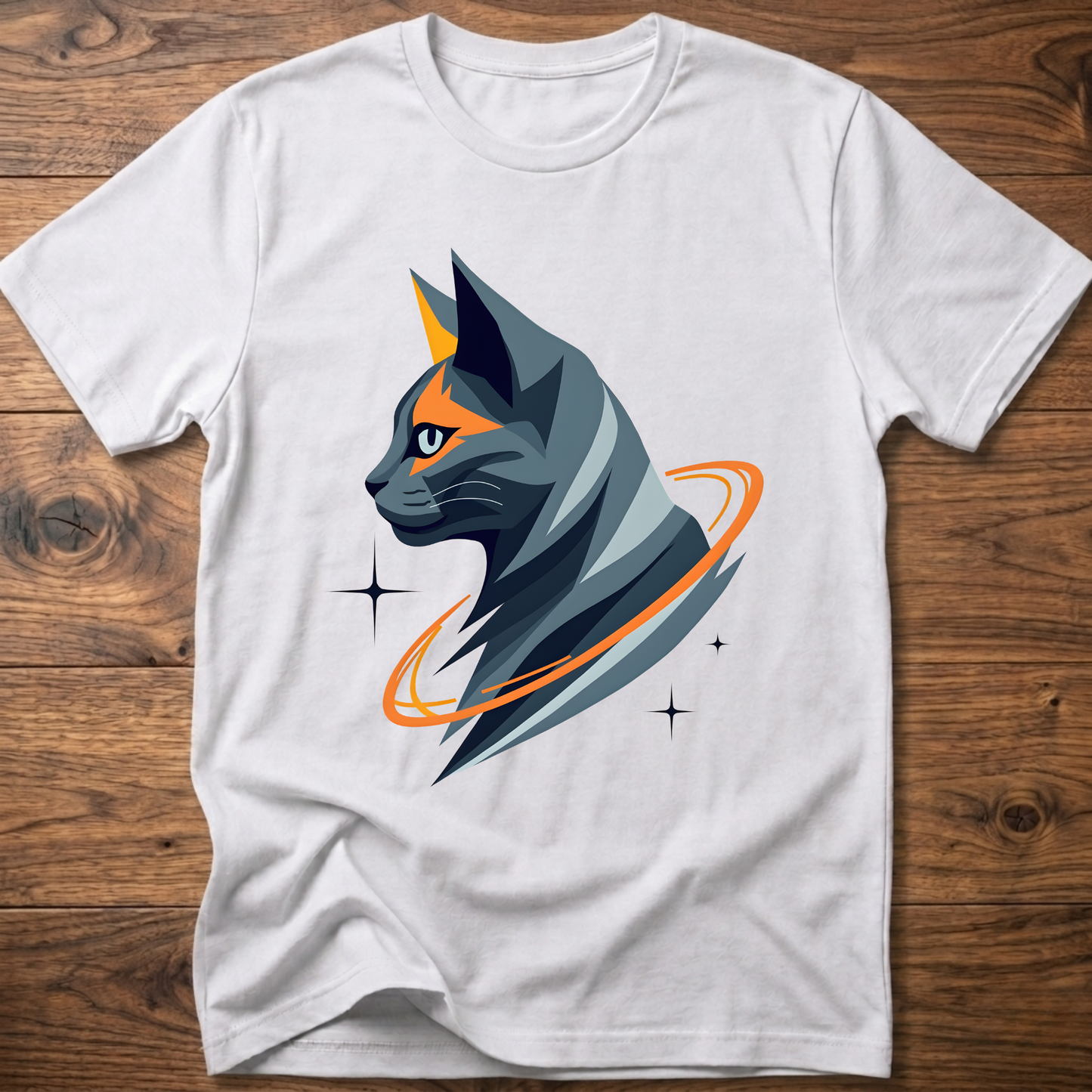 Astro Geometric Cat T-Shirt