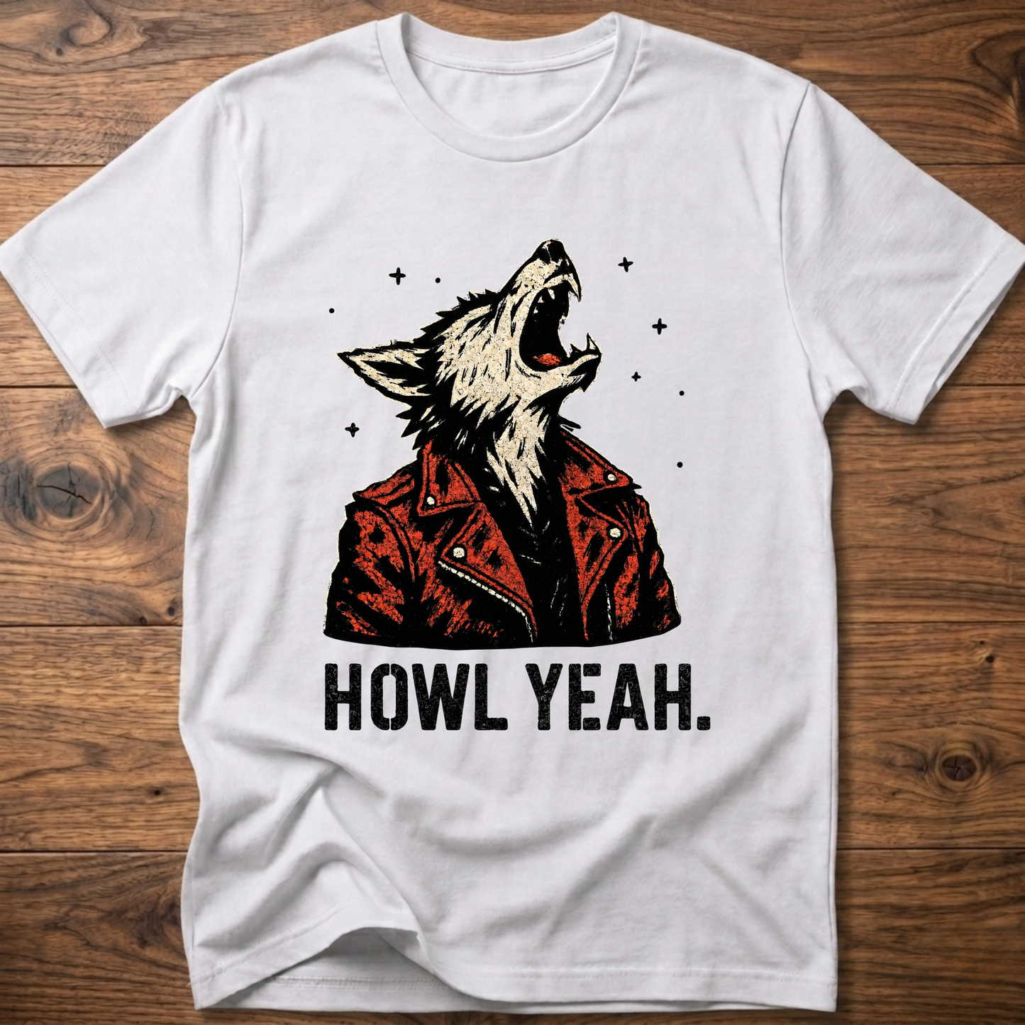 Howl Yeah Rockstar Wolf T-Shirt