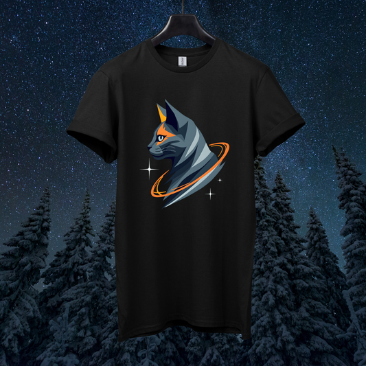 Astro Geometric Cat T-Shirt