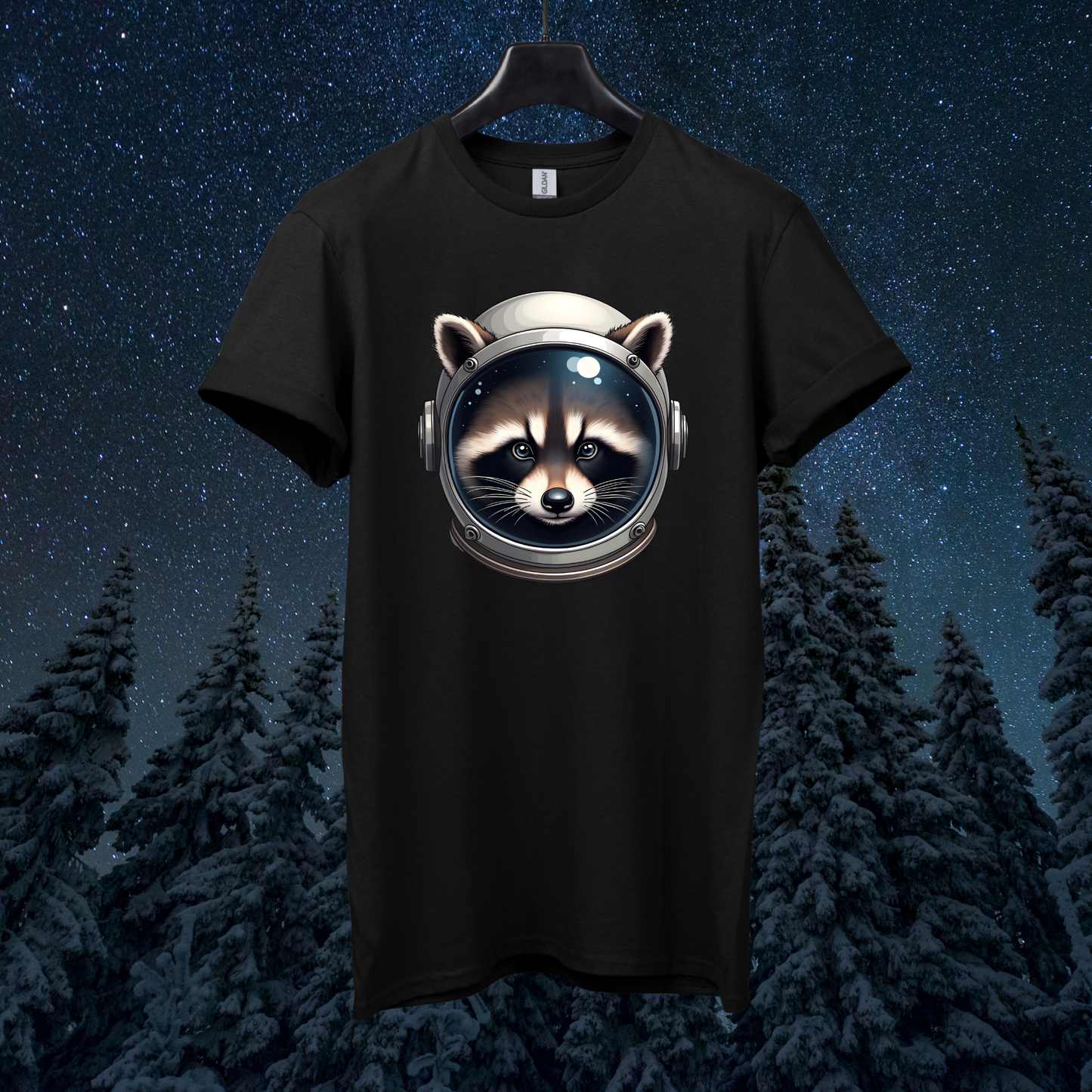 Astro Raccoon Head T-Shirt