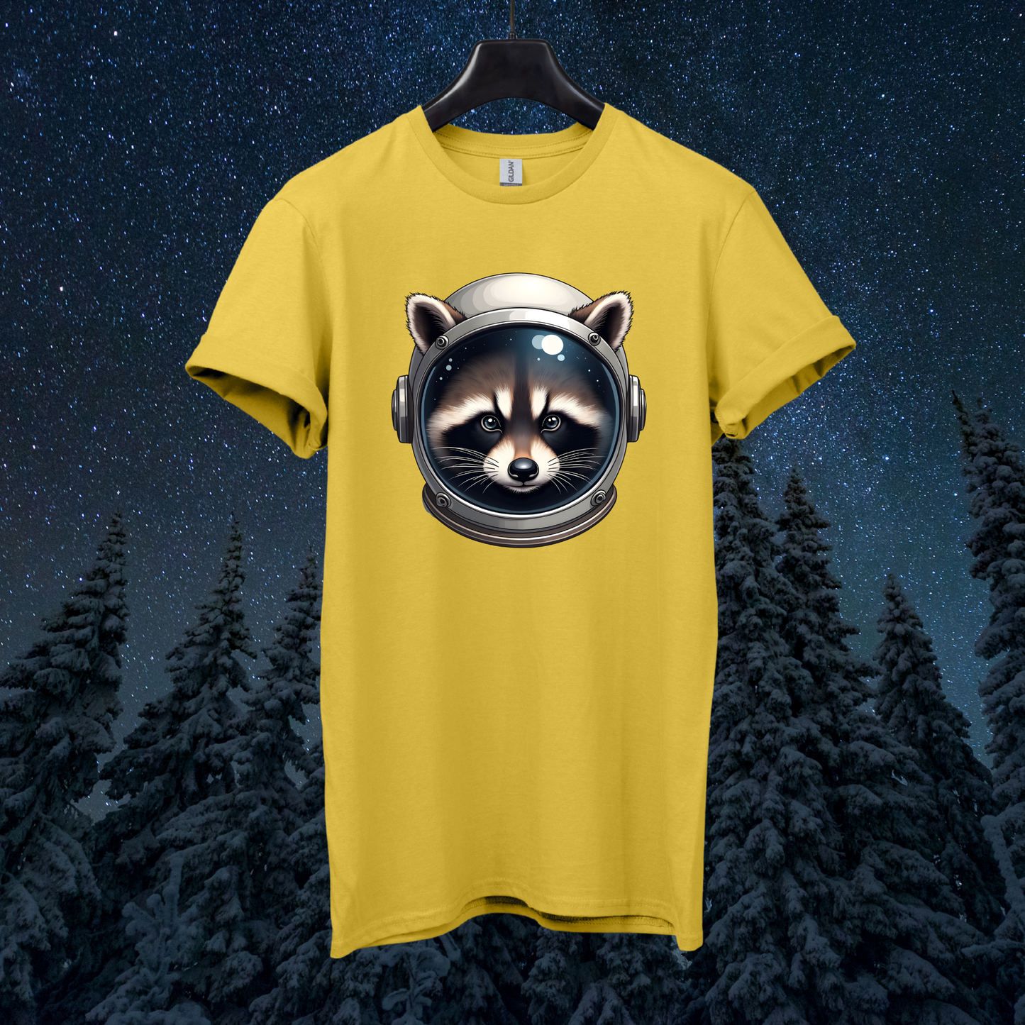 Astro Raccoon Head T-Shirt