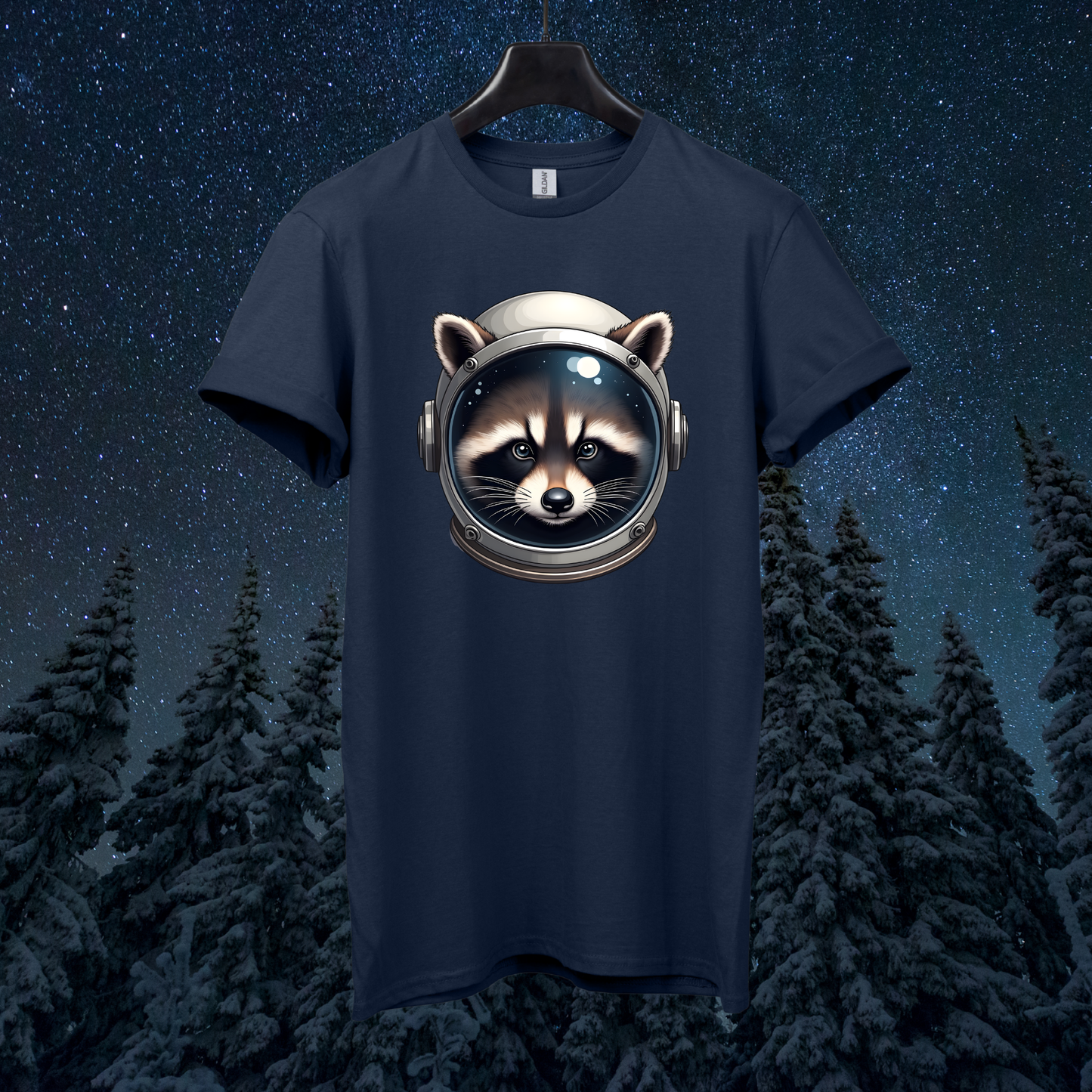 Astro Raccoon Head T-Shirt