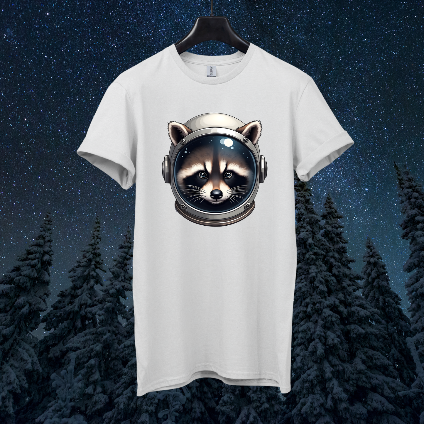 Astro Raccoon Head T-Shirt