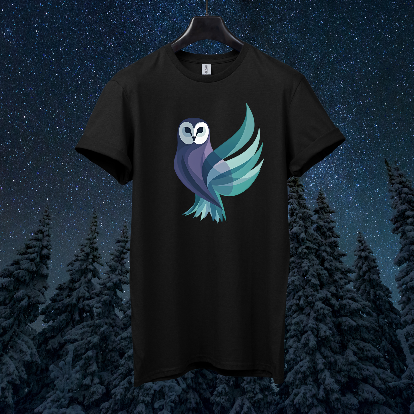 Aurora Geometric Owl T-Shirt