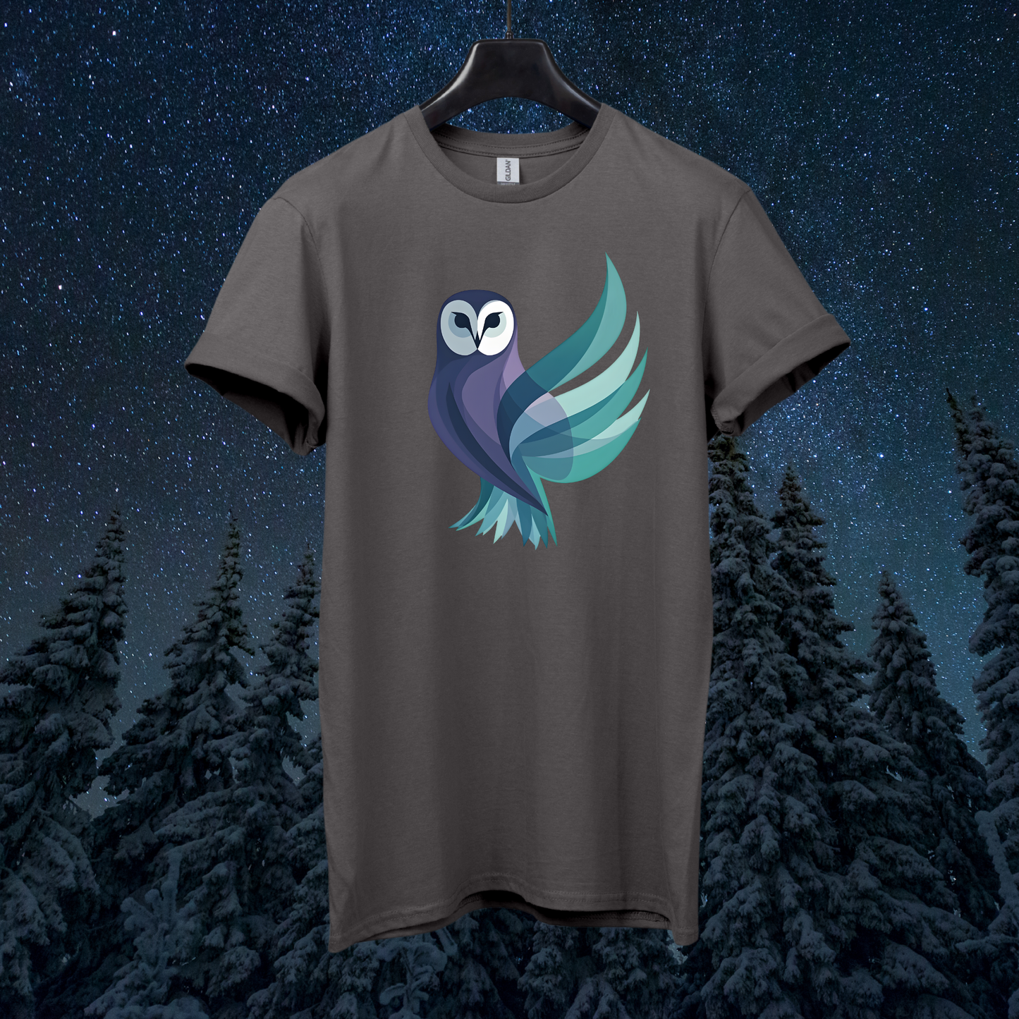 Aurora Geometric Owl T-Shirt