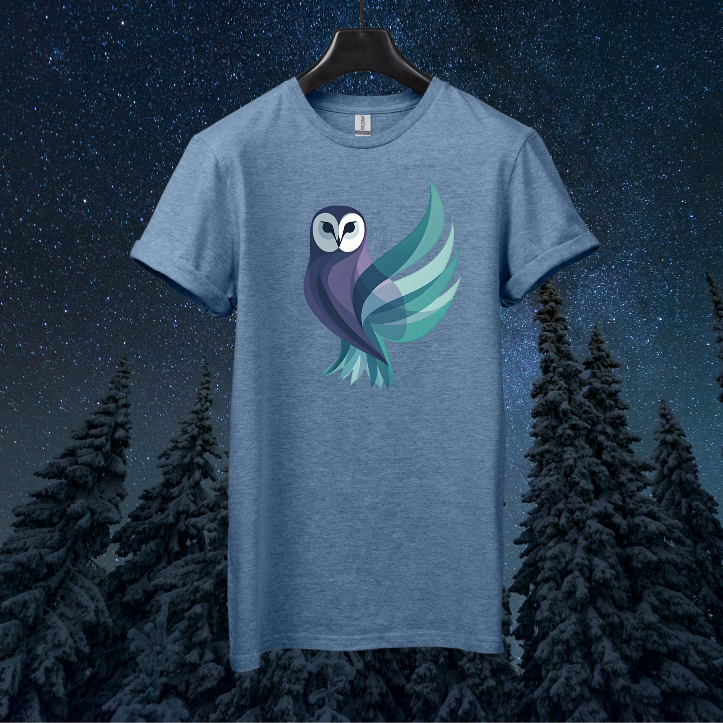 Aurora Geometric Owl T-Shirt