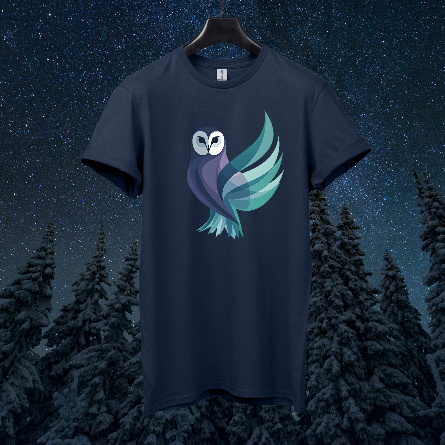 Aurora Geometric Owl T-Shirt