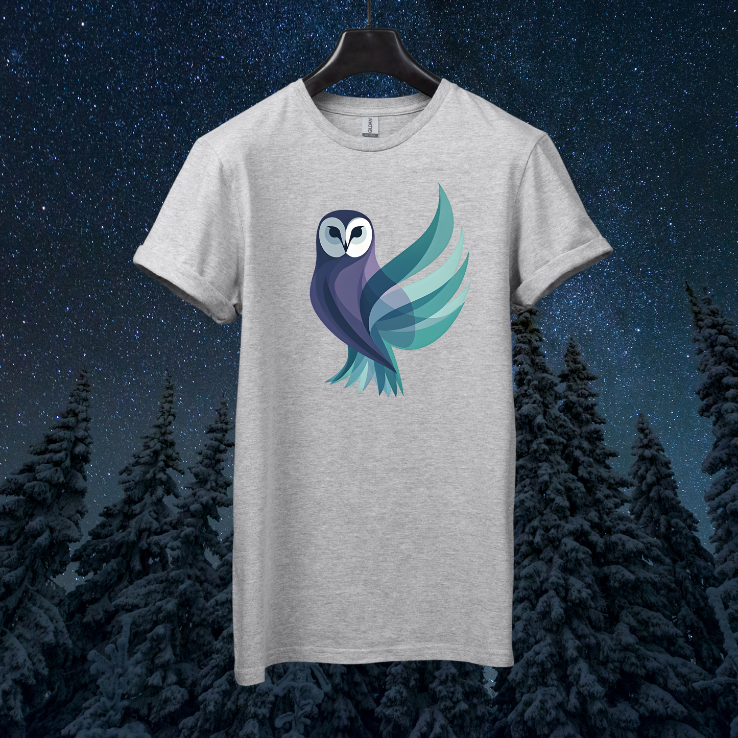 Aurora Geometric Owl T-Shirt