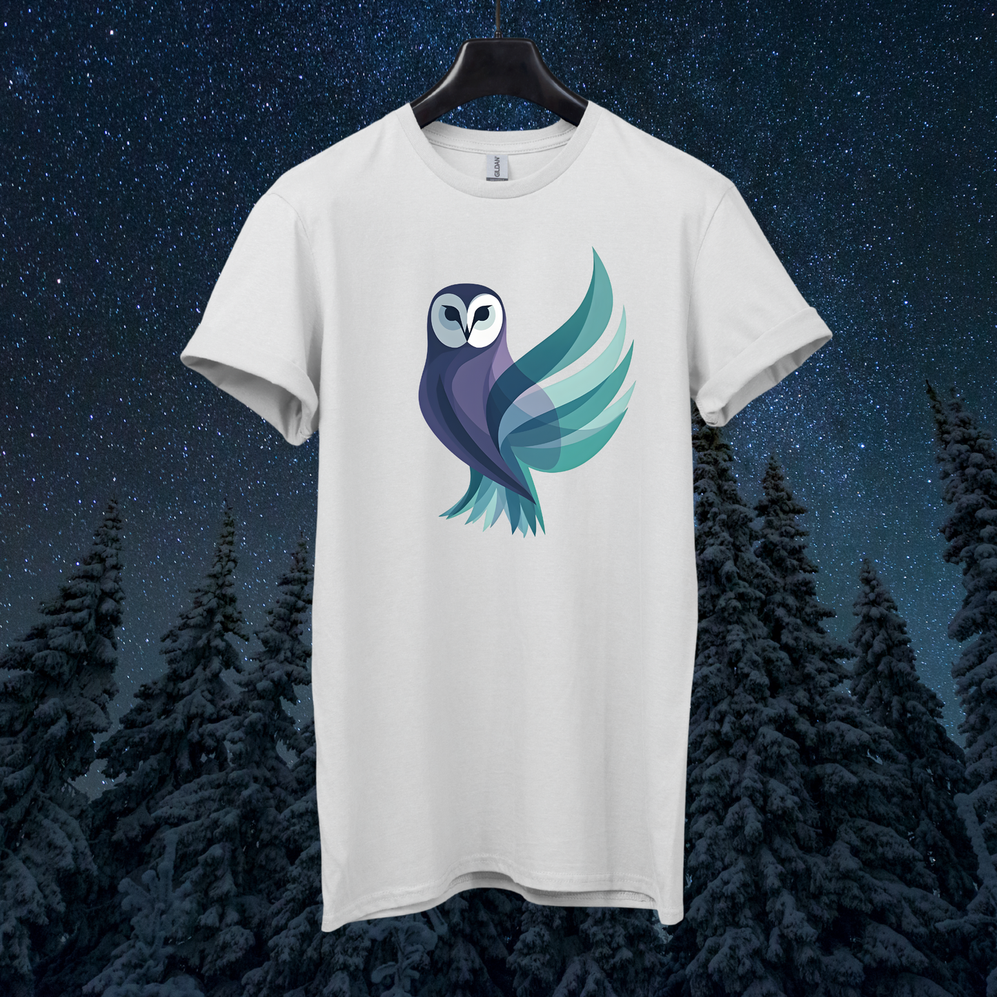 Aurora Geometric Owl T-Shirt