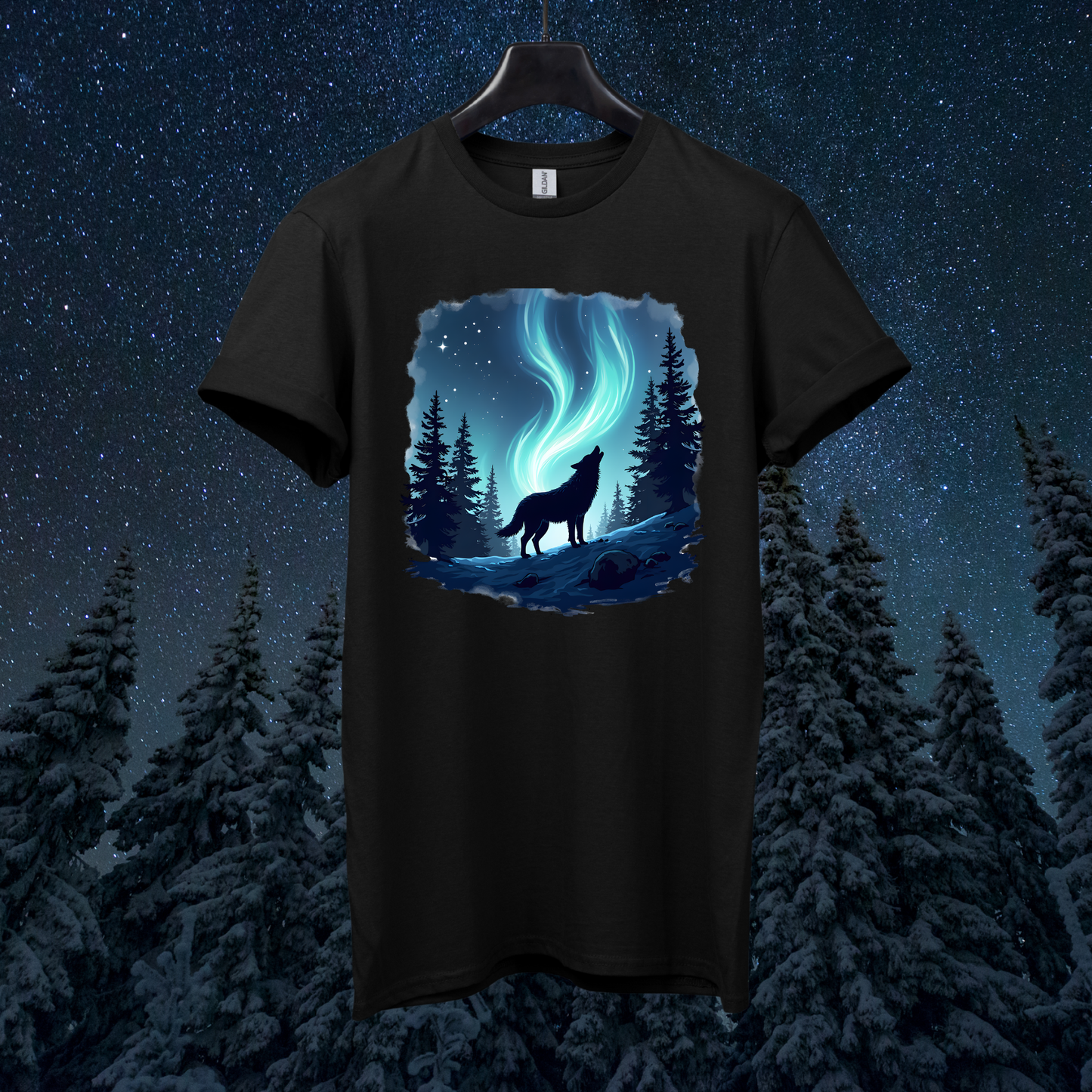 Aurora Night Wolf T-Shirt