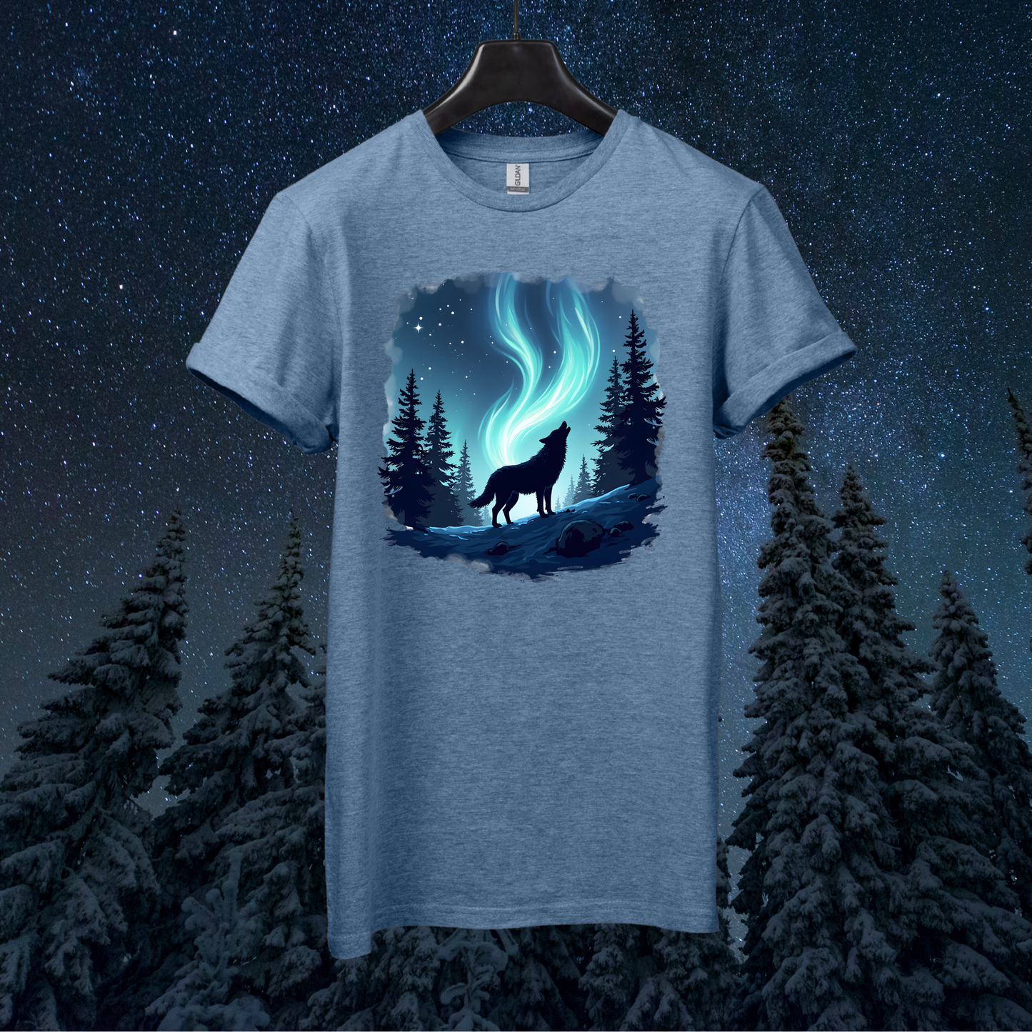 Aurora Night Wolf T-Shirt