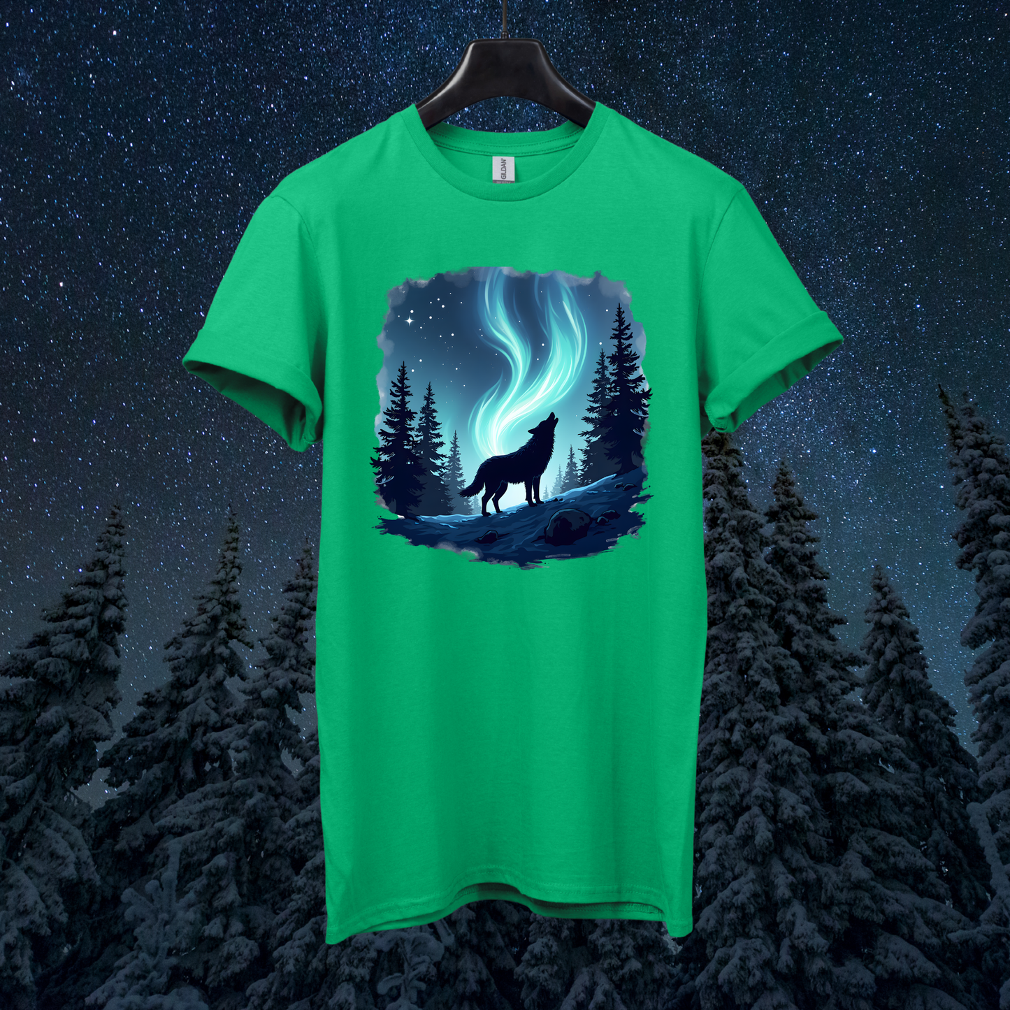 Aurora Night Wolf T-Shirt