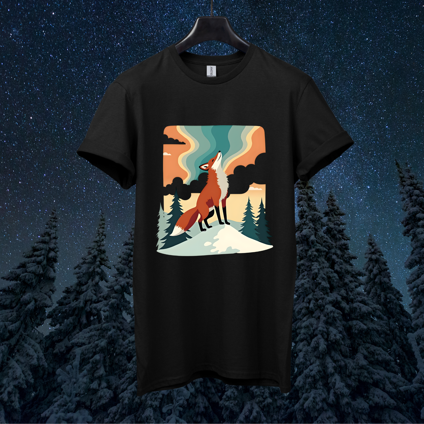 Aurora Retro Fox T-Shirt