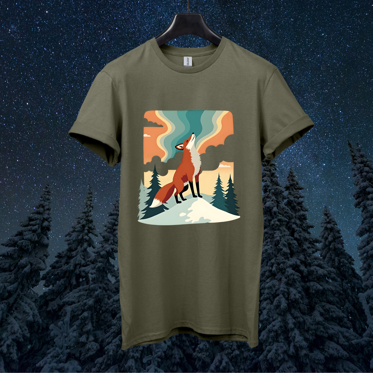 Aurora Retro Fox T-Shirt