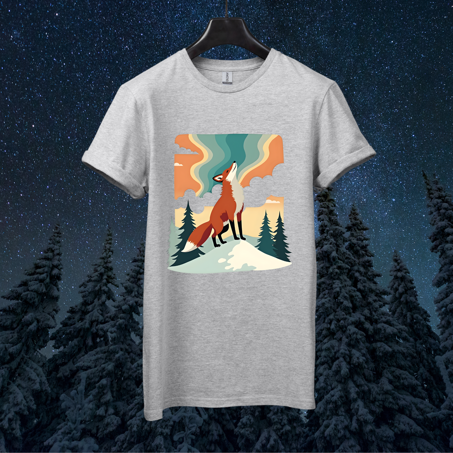Aurora Retro Fox T-Shirt