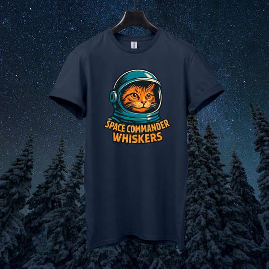 Commander Whiskers Cat T-Shirt