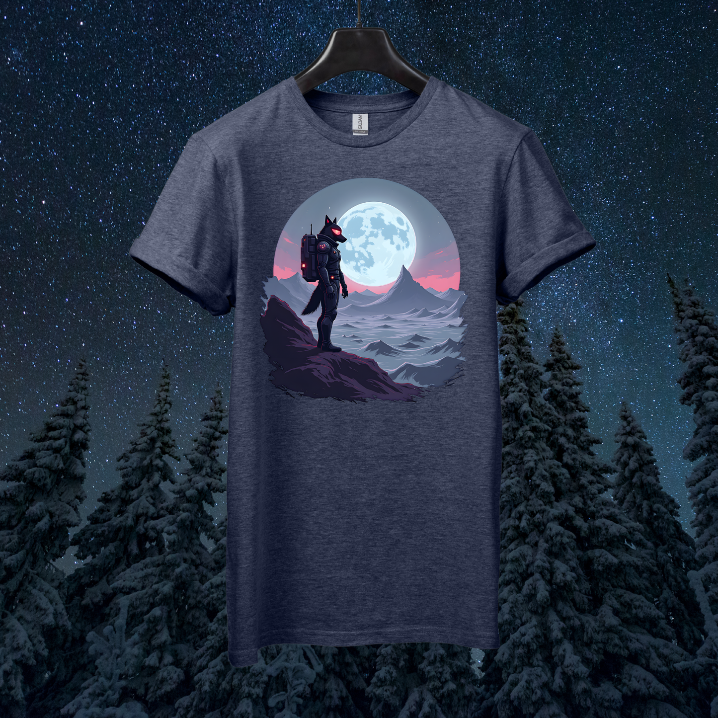 Dark Astro Wolf T-Shirt