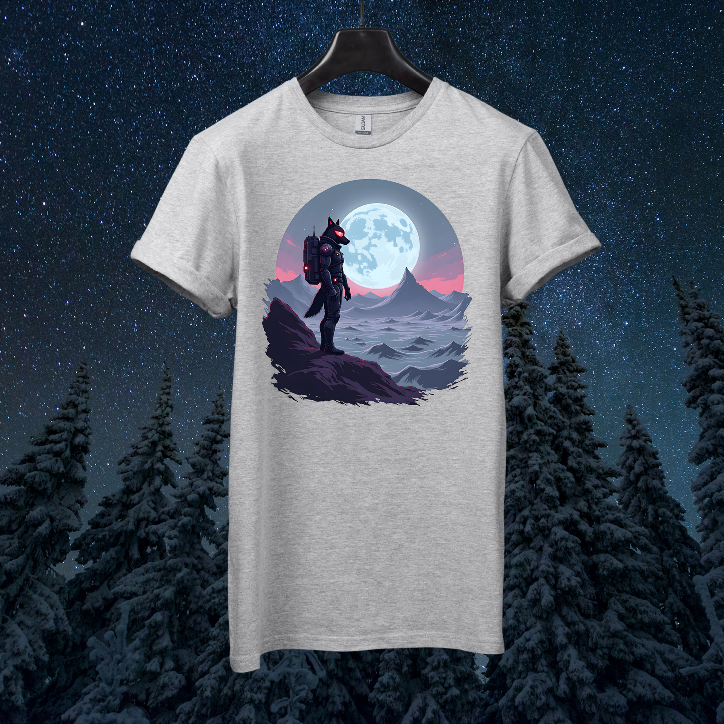 Dark Astro Wolf T-Shirt