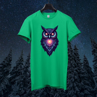 Galactic Abstract Owl T-Shirt