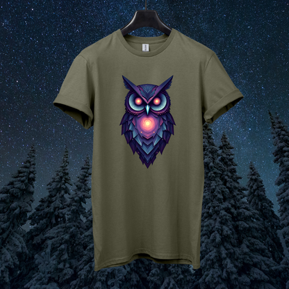 Galactic Abstract Owl T-Shirt