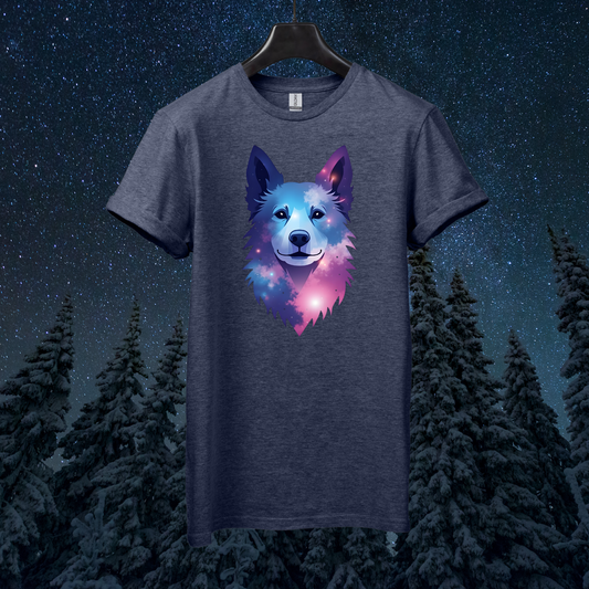 Galactic Geometric Dog T-Shirt