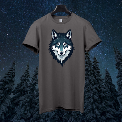 Galactic Geometric Wolf T-Shirt
