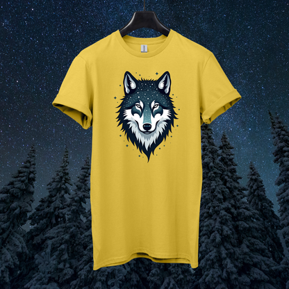 Galactic Geometric Wolf T-Shirt