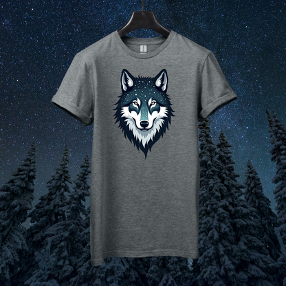 Galactic Geometric Wolf T-Shirt