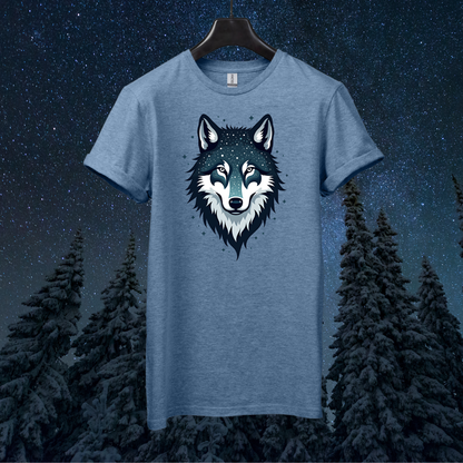 Galactic Geometric Wolf T-Shirt