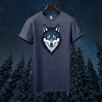 Galactic Geometric Wolf T-Shirt