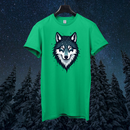 Galactic Geometric Wolf T-Shirt