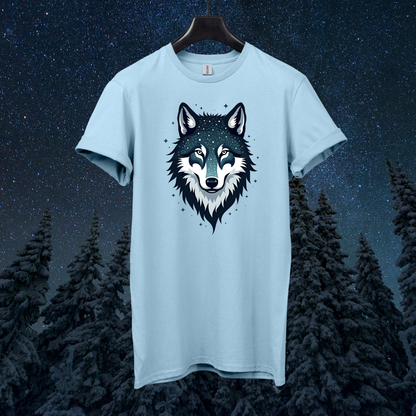Galactic Geometric Wolf T-Shirt