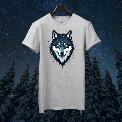 Galactic Geometric Wolf T-Shirt