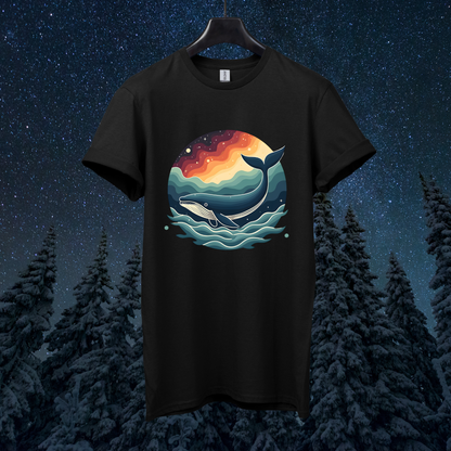Galactic Retro Whale T-Shirt