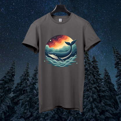 Galactic Retro Whale T-Shirt