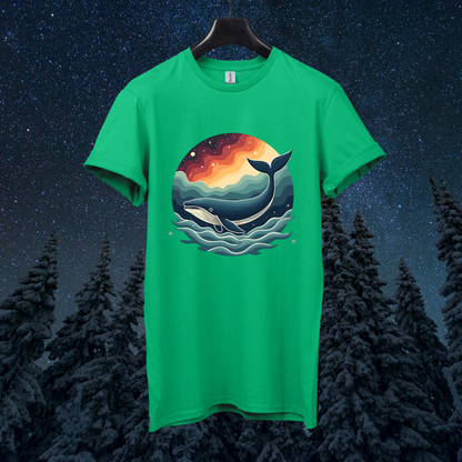Galactic Retro Whale T-Shirt