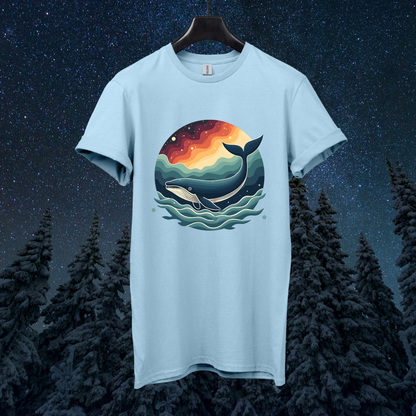 Galactic Retro Whale T-Shirt