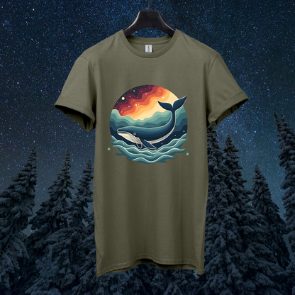 Galactic Retro Whale T-Shirt