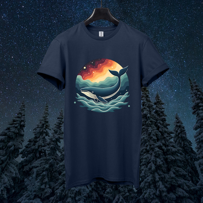 Galactic Retro Whale T-Shirt
