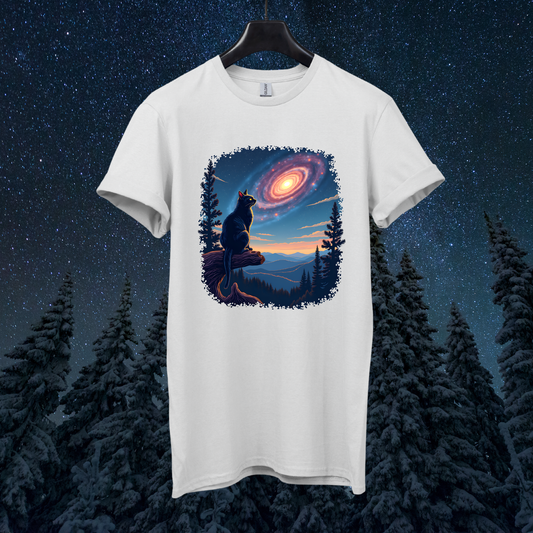 Galactic Sky Cat T-Shirt